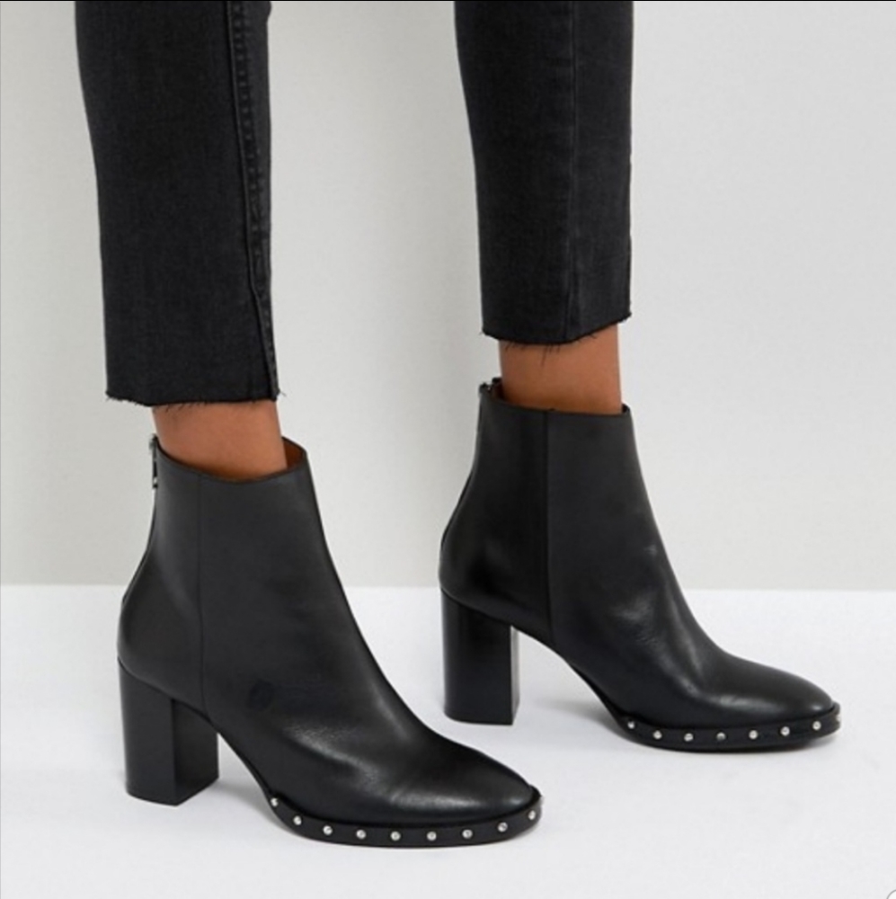 All Saints Studded Ankle Boots